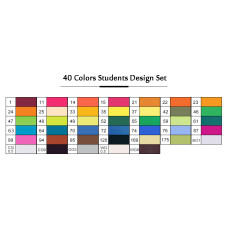 TOUCHNEW Alcohol Markers 40 Color Pack for Beginners Kids Students