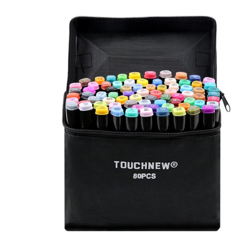 TOUCHNEW Alcohol Markers 80 Color Pack for Beginners Kids Students