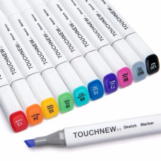 TOUCHNEW T7 60 Colors Artist Marker Set Alcohol Based Sketch Marker Pen For Drawing Manga Animation Design